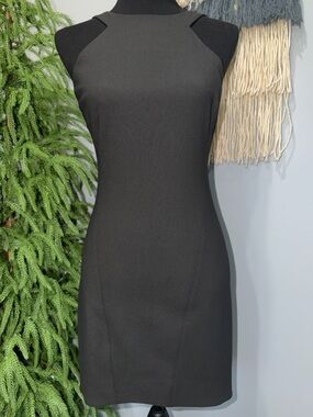 Elizabeth and James Damon Dress Black NWT Minimalist Designer Cocktail Dress